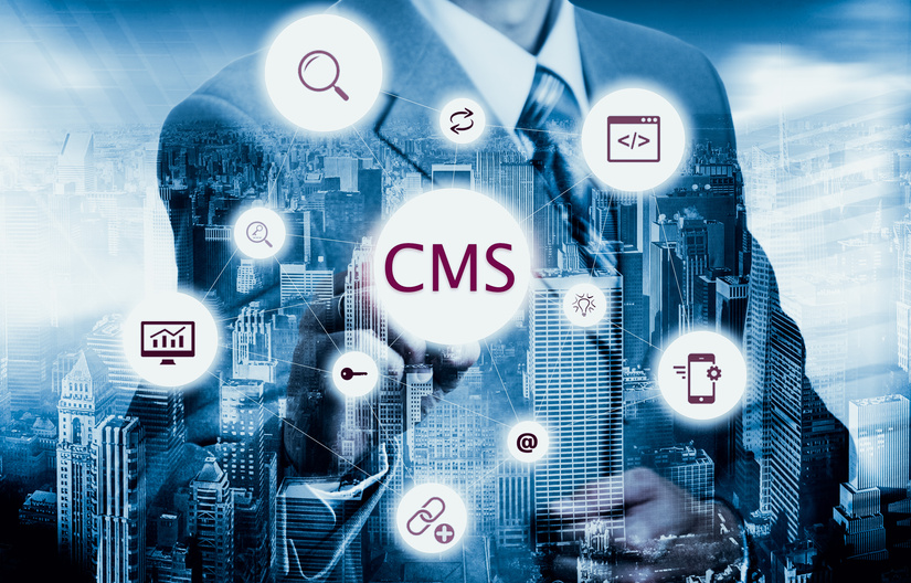 The concept of cms content management system website administration